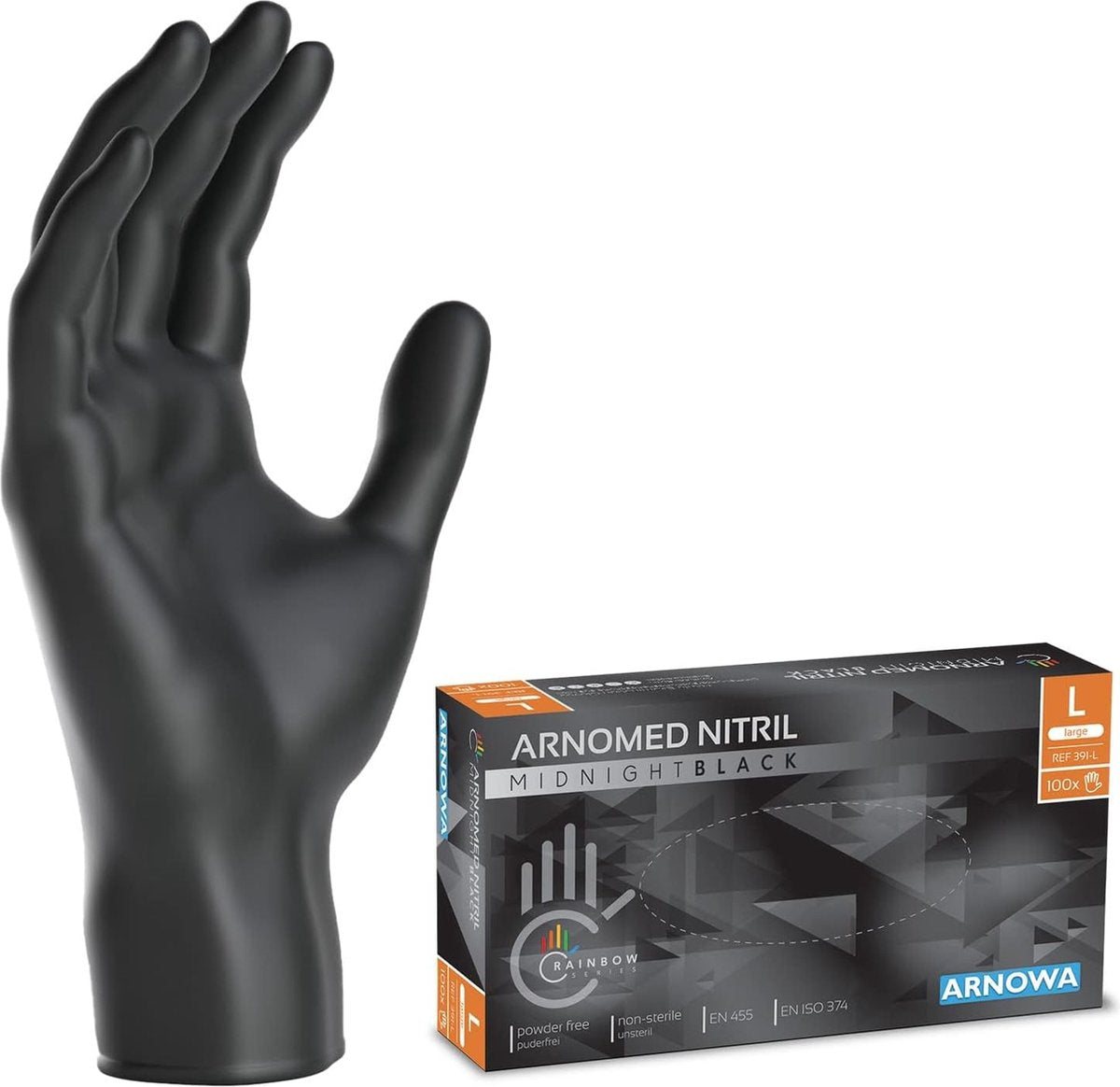 Gants Nitriles noir 100 pièces Taille L