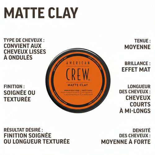 American Crew - Matte clay 85g