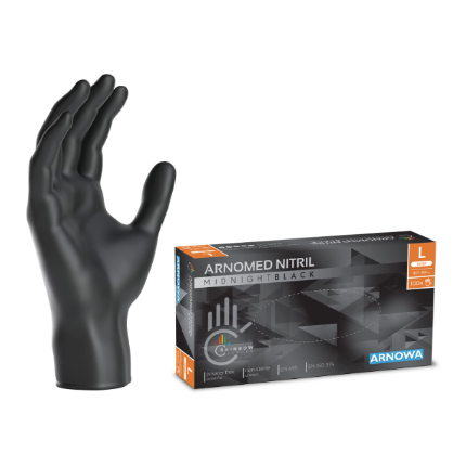 Gants Nitriles noir 100 pièces Taille L